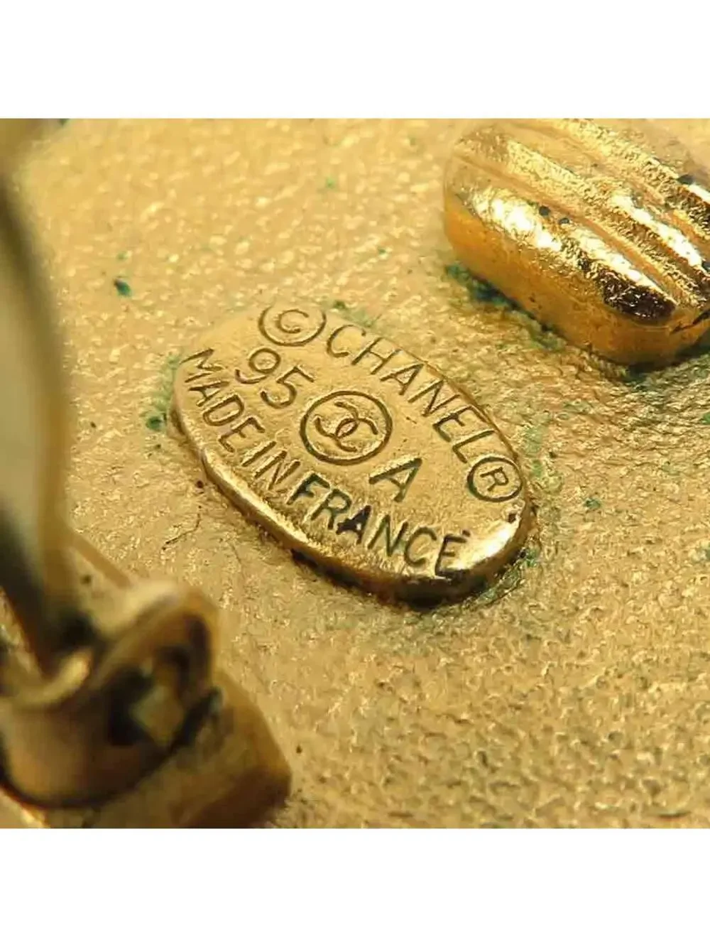 Auth Chanel Vintage Cc Logo Earrings #303083C29B